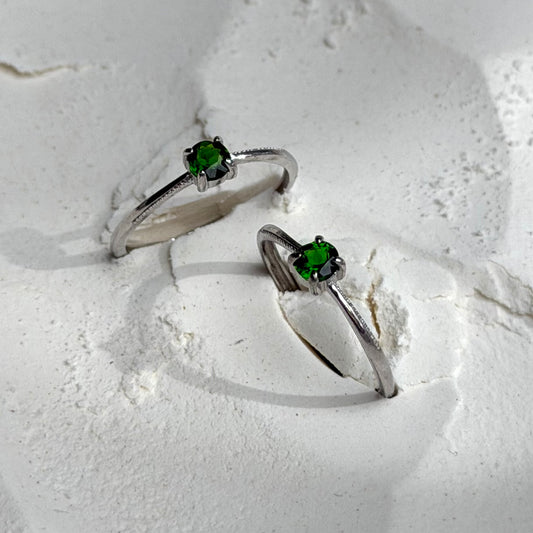 HQ Diopsid Ring - 925 Silber