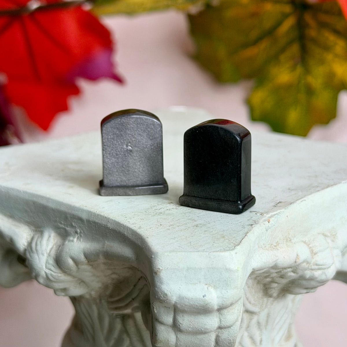 Mini Obsidian Grabstein