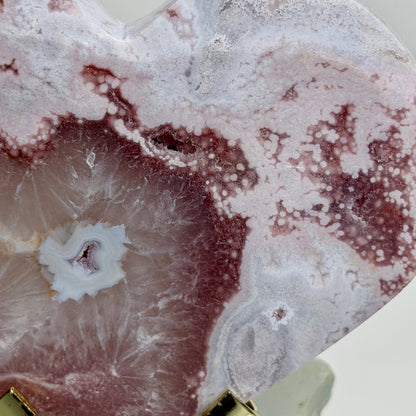HQ Blumenachat X Amethyst Herz II