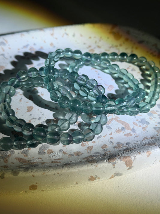 HQ Perlenarmband - Fluorit - 7mm