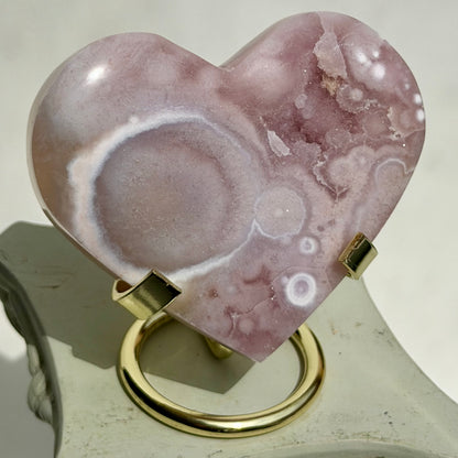 HQ Blumenachat X Amethyst Herz IV