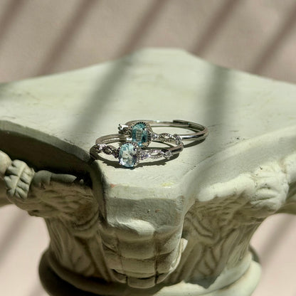 Leukothea Ring - Aquamarin - 925 Silber
