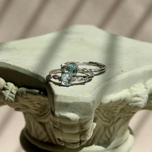 Leukothea Ring - Aquamarin - 925 Silber
