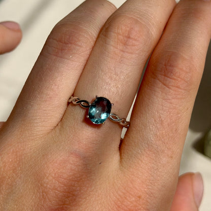 Pelagia Ring - Fluorit - 925 Silber
