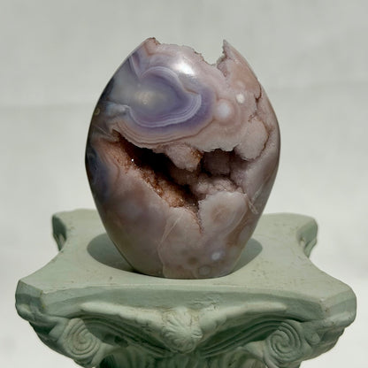 HQ Blumenachat X Amethyst Freiform IV