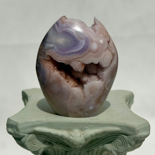 HQ Blumenachat X Amethyst Freiform IV