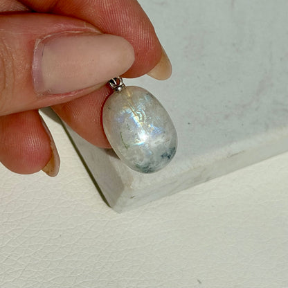 Mondstein Anhänger C - 925 Silber