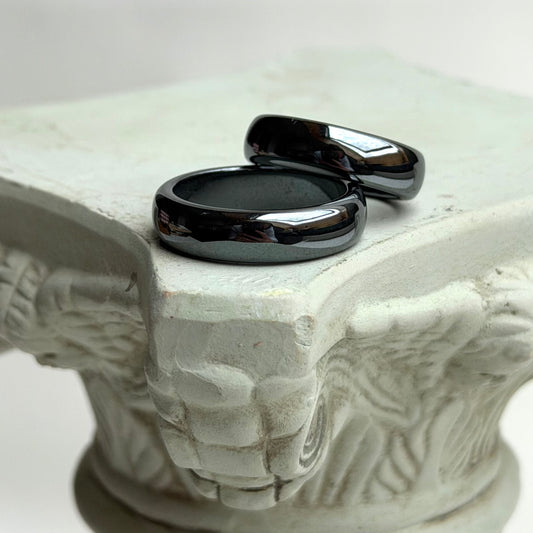 Ring aus Hämatin - 6mm