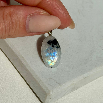Mondstein Anhänger A - 925 Silber