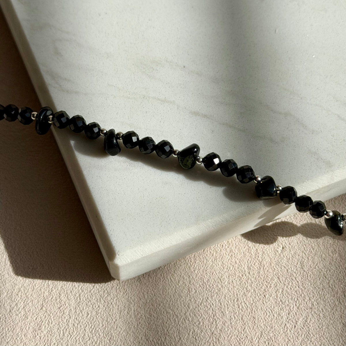 NYX Armband – Obsidian - 925 Silber