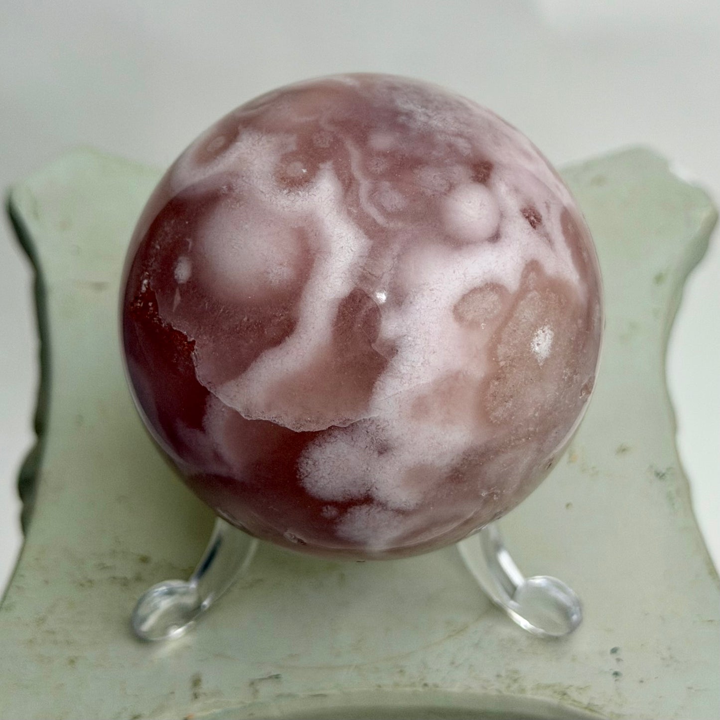 HQ Blumenachat X Amethyst Kugel III