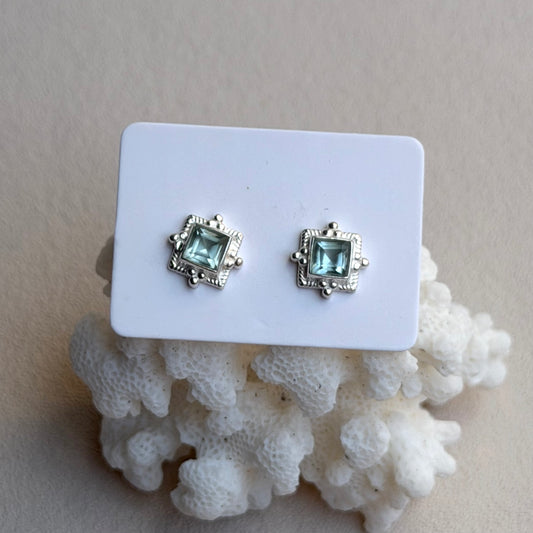 Topas Ohrringe - 925 Silber