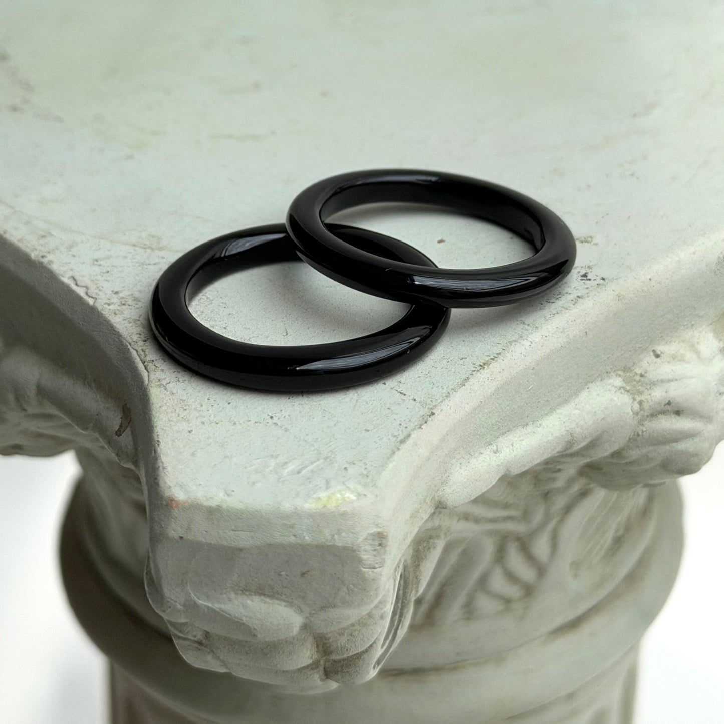 Ring aus Obsidian - 3mm
