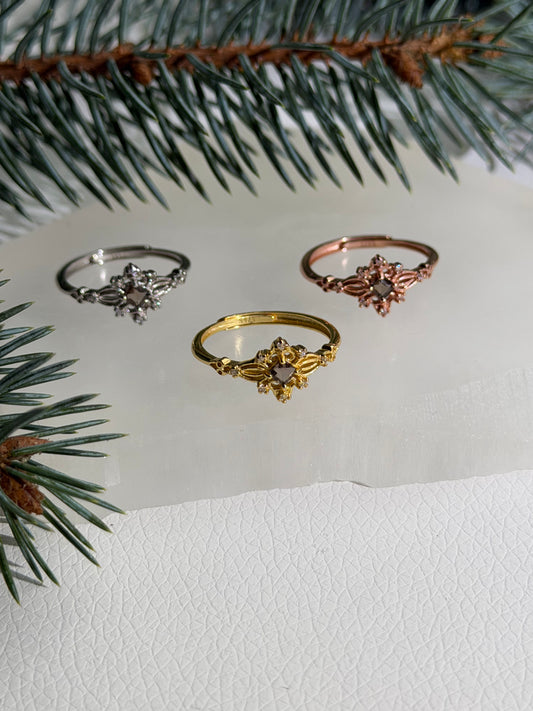 Ring 'Winter Star' - Rauchquarz