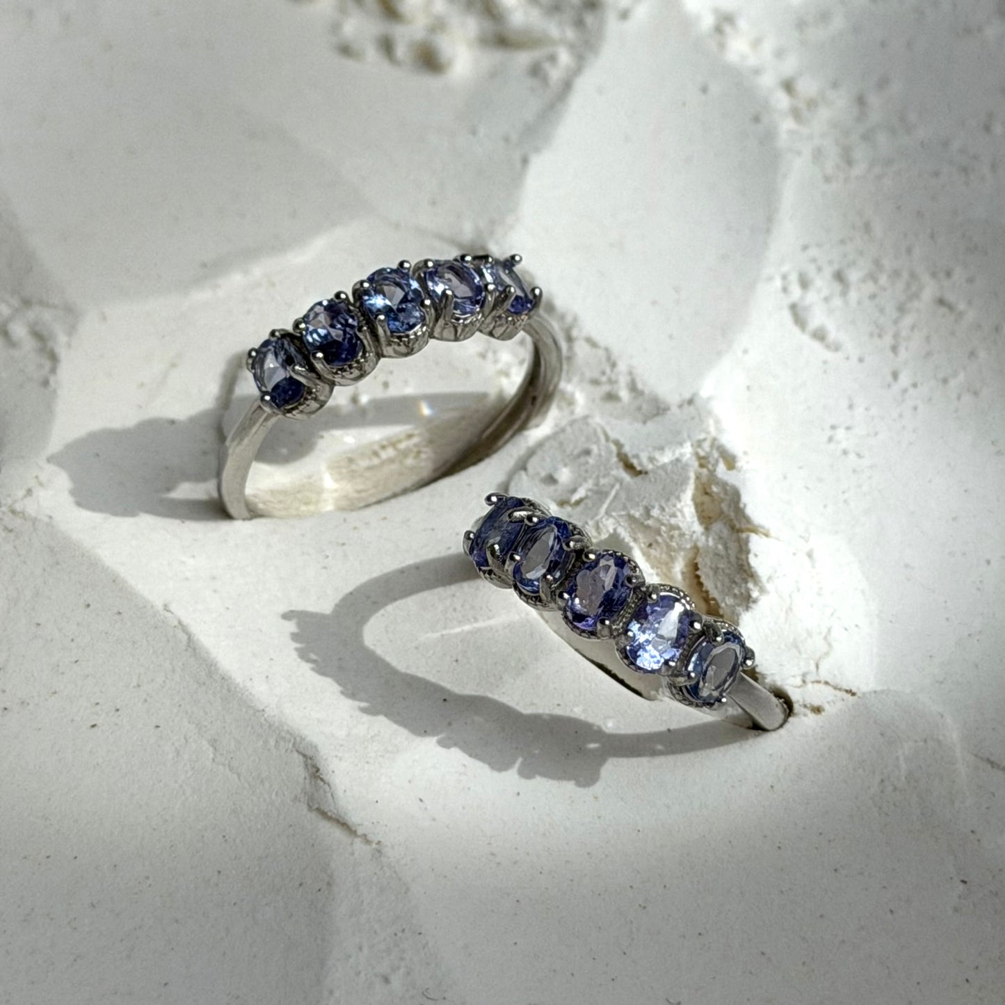 HQ Tansanit Ring - 925 Silber