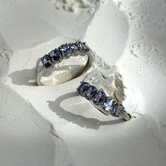 HQ Tansanit Ring - 925 Silber