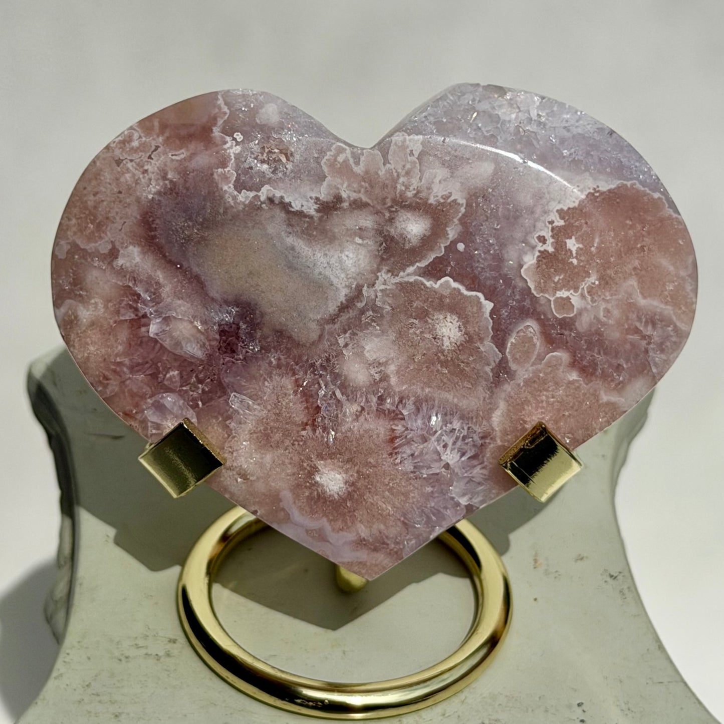 HQ Blumenachat X Amethyst Herz VI