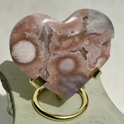 HQ Blumenachat X Amethyst Herz V