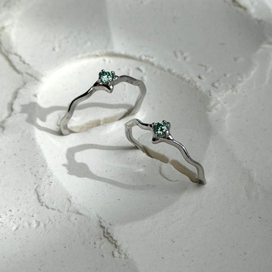 Moissanit Ring - 925 Silber