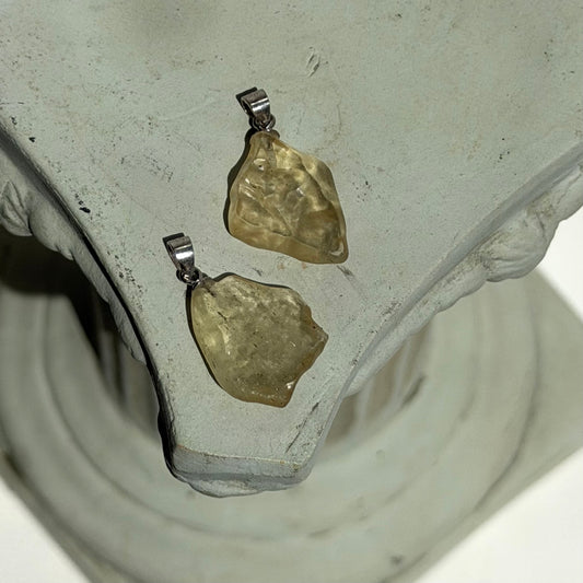 Lybisches Wüstenglas Anhänger - 925 Silber