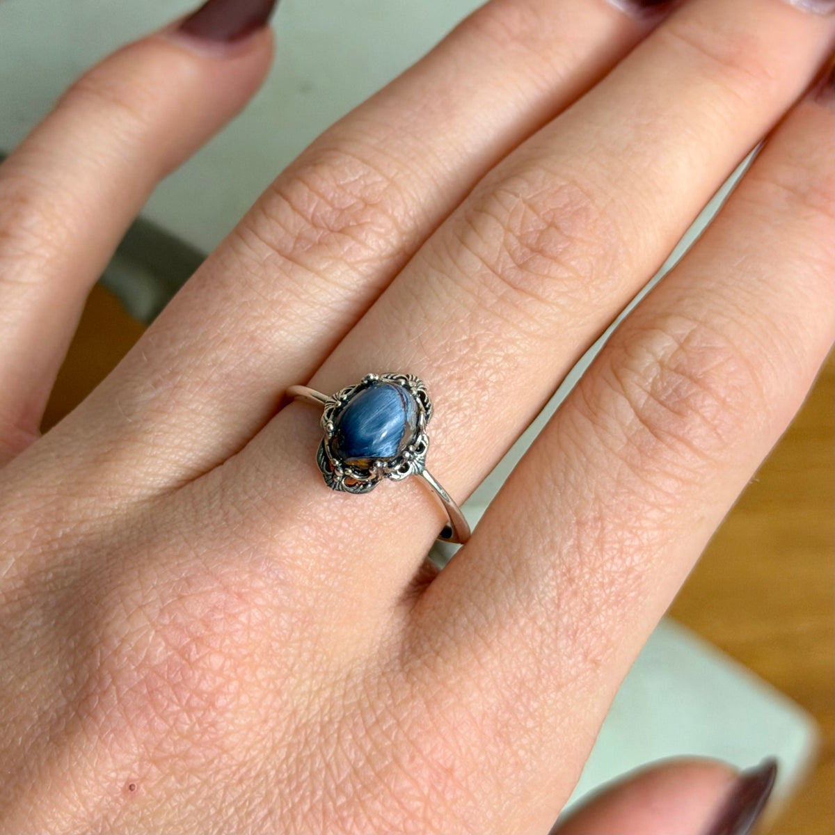 Nephele Ring - Pietersit - 925 Silber