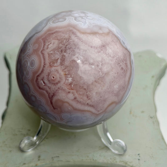 HQ Blumenachat X Amethyst Kugel IV