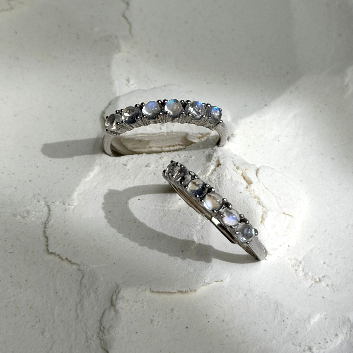 HQ Mondstein Ring - 925 Silber