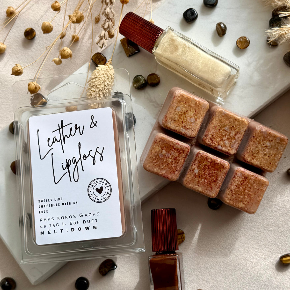 Leather & Lipgloss Duftwachs Snapbar - Mëltdown