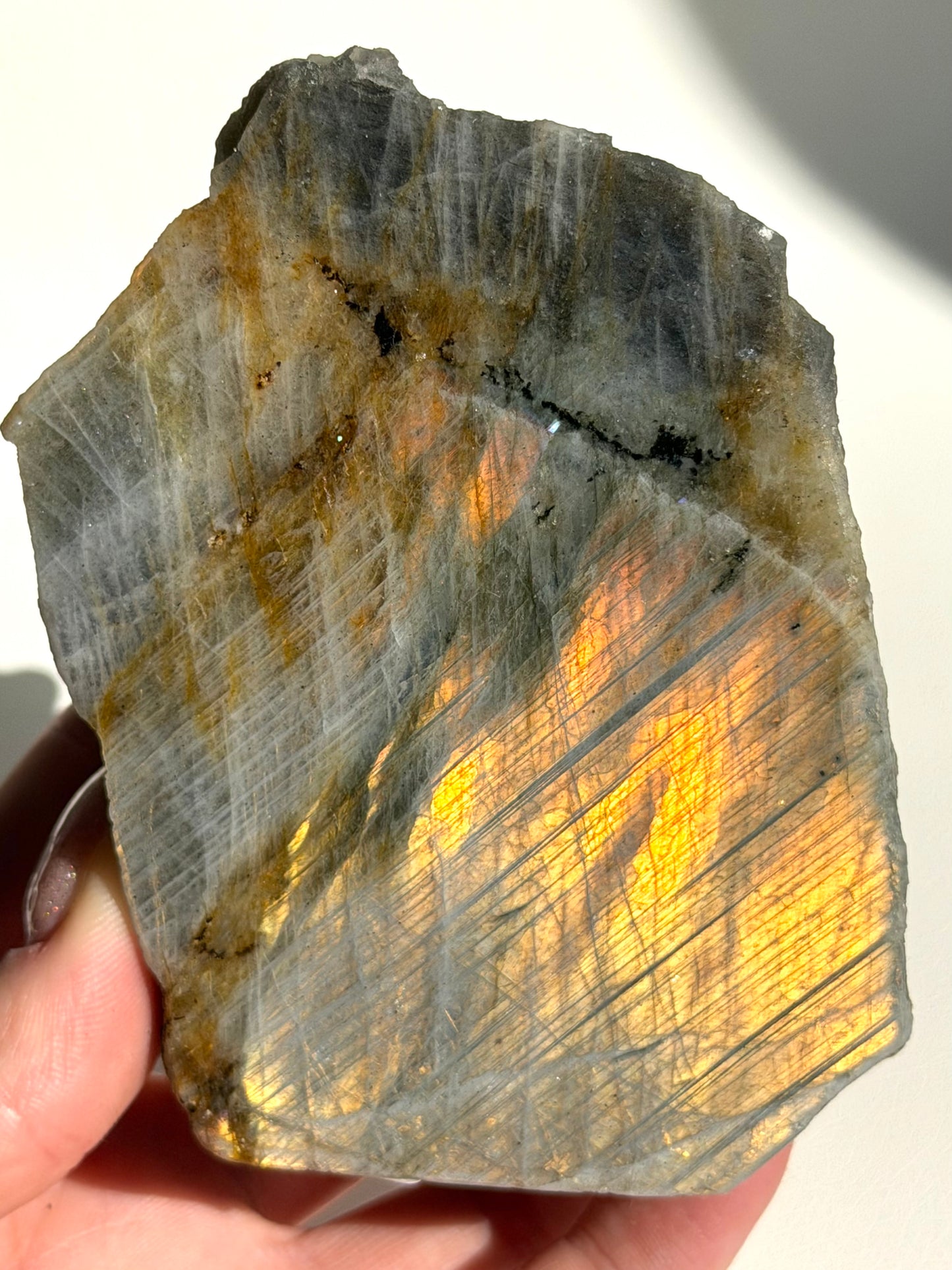 Goldener Labradorit - Freiform