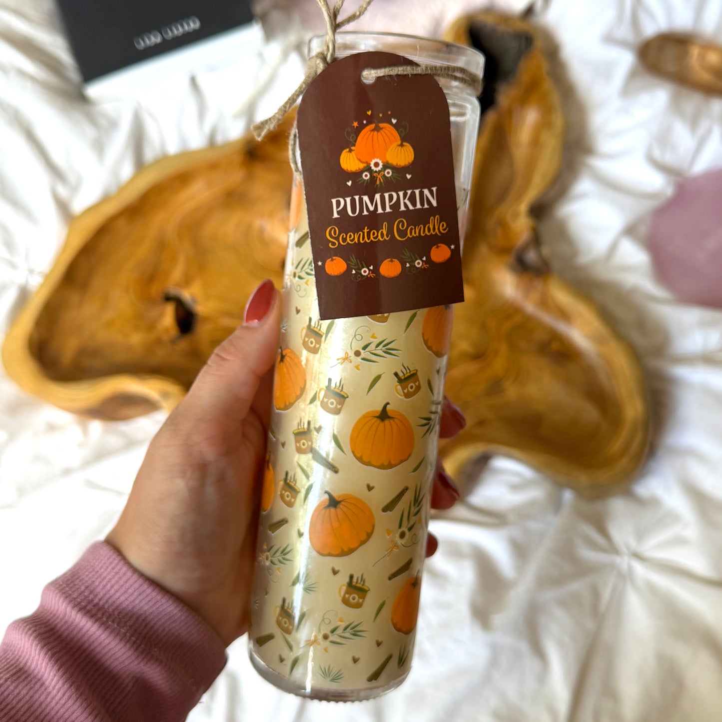 Pumpkin Pillar Kerze