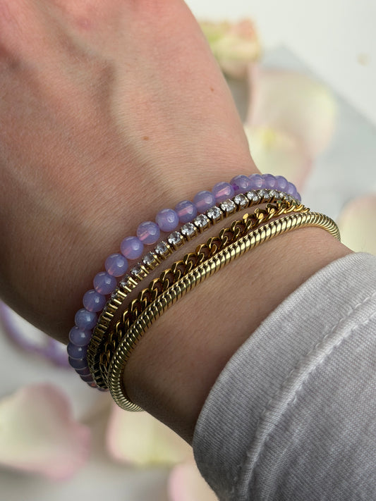 Aphrodite’s Whisper – HQ Lavendelmondquarz Armband (4 mm)