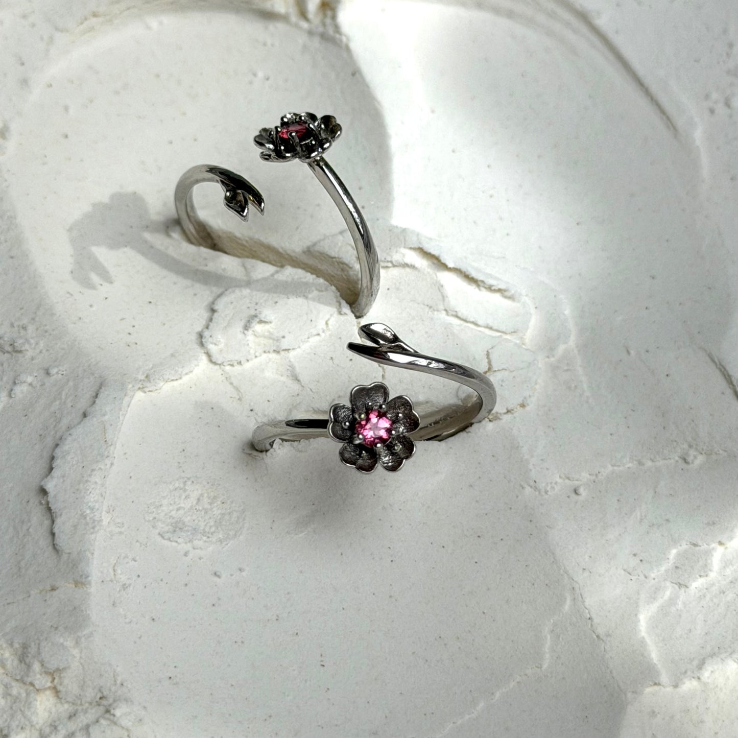 Pinker Turmalin Ring - 925 Silber
