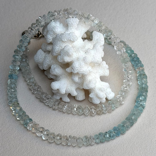 HQ Aquamarin Kette - 925 Silber