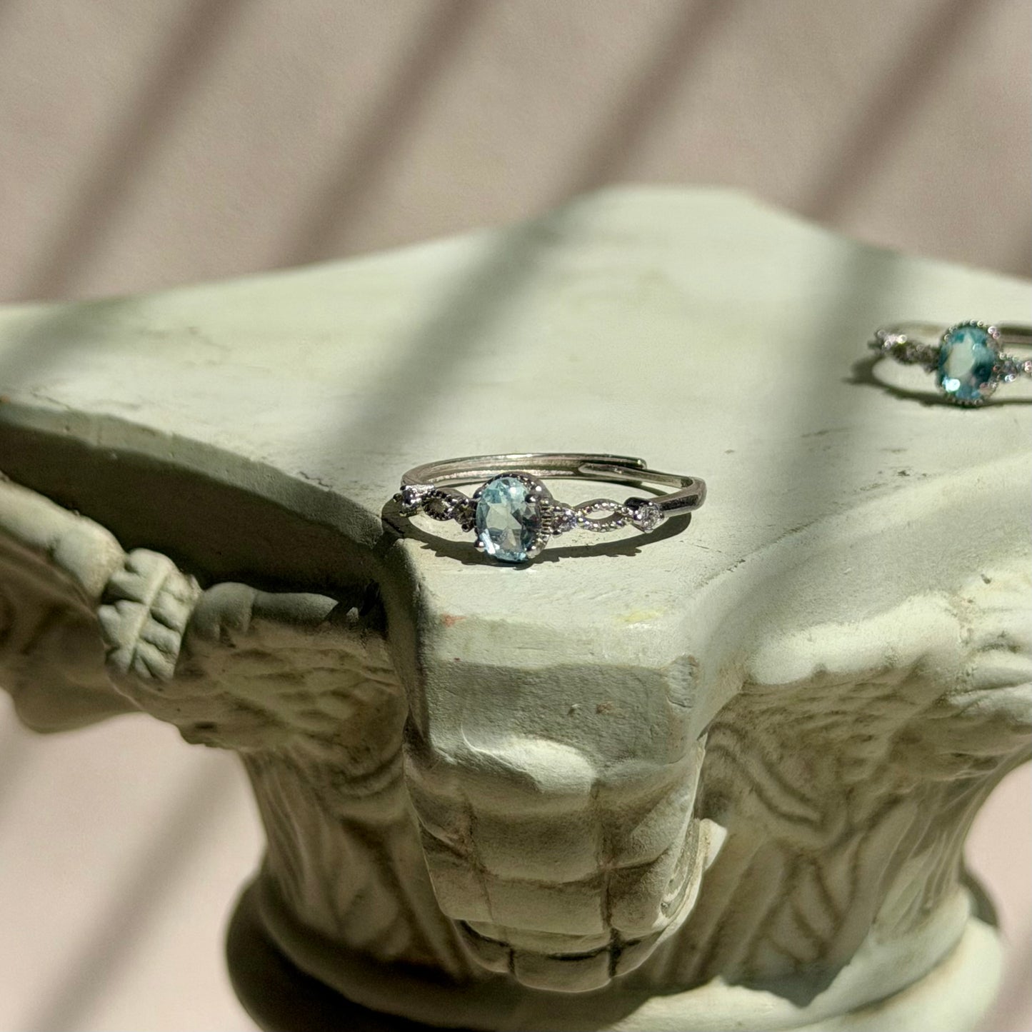 Leukothea Ring - Aquamarin - 925 Silber