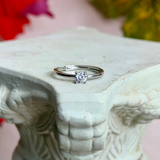 Theia Ring - Moissanit - 925 Silber