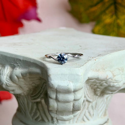 Asteria Ring - Moissanit - 925 Silber