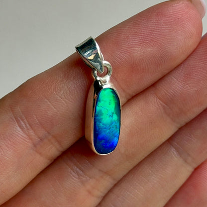 Australischer Opal Anhänger - 925 Silber - 129TK