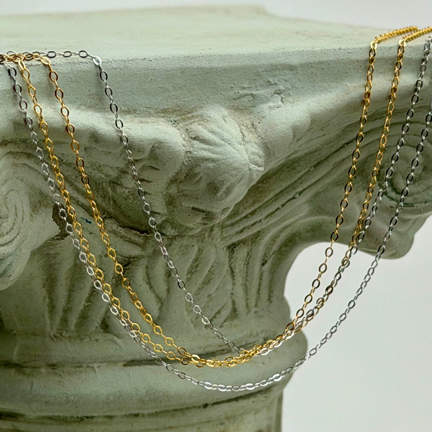 Dünne Kette für Anhänger und Charms - 925 Silber