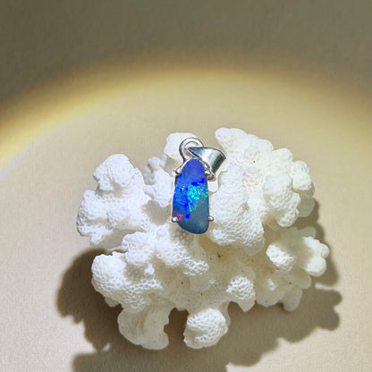 Australischer Opal Anhänger - 925 Silber - 129ET
