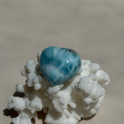 Larimar Herz - Gebohrt - 120R