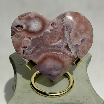 HQ Blumenachat X Amethyst Herz V
