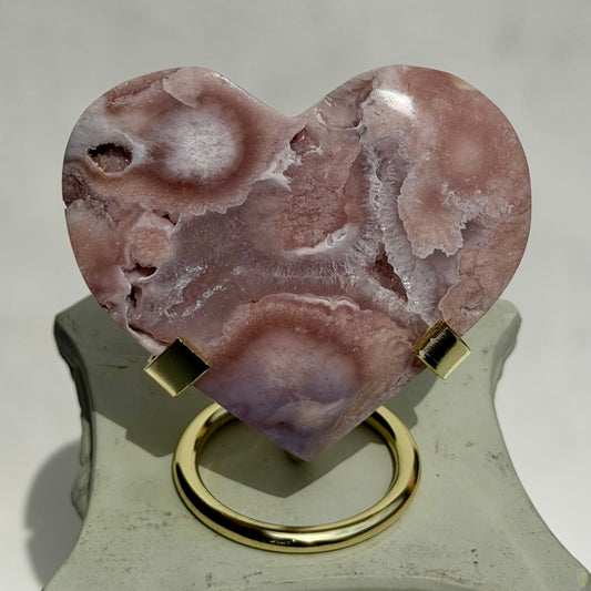 HQ Blumenachat X Amethyst Herz V