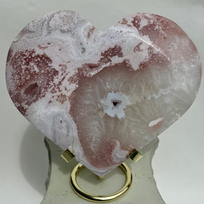 HQ Blumenachat X Amethyst Herz I