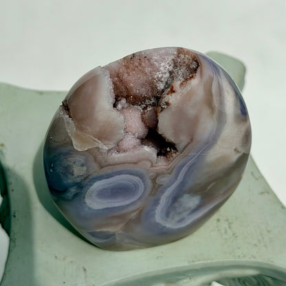 HQ Blumenachat X Amethyst Freiform IV