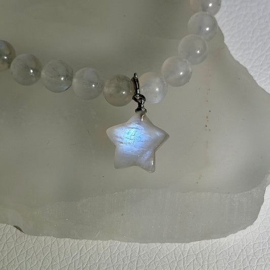 Edelstein Charm 'Lunar Star'