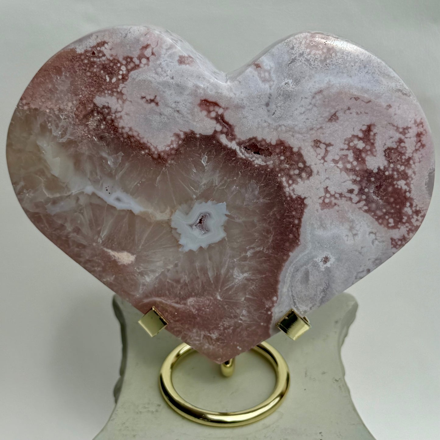 HQ Blumenachat X Amethyst Herz II