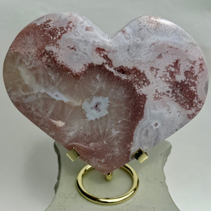 HQ Blumenachat X Amethyst Herz II