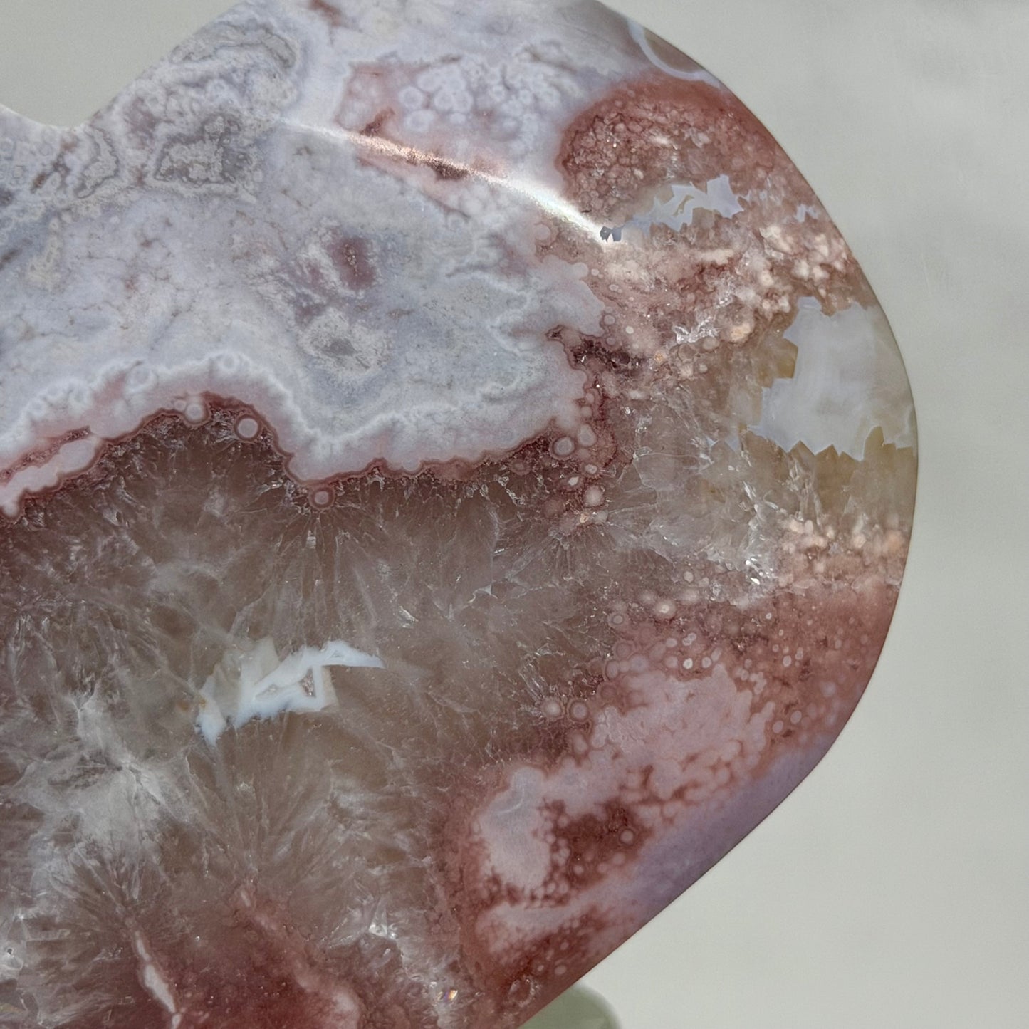 HQ Blumenachat X Amethyst Herz II