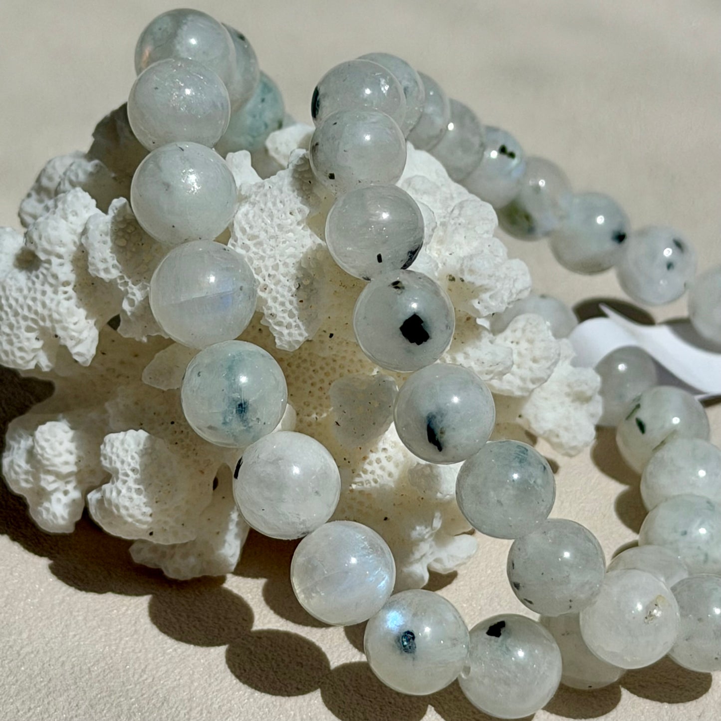 Regenbogenmondstein Armband - 8mm
