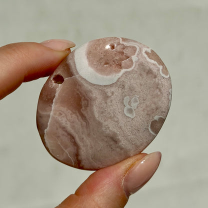 HQ Blumenachat X Amethyst Palmstone II